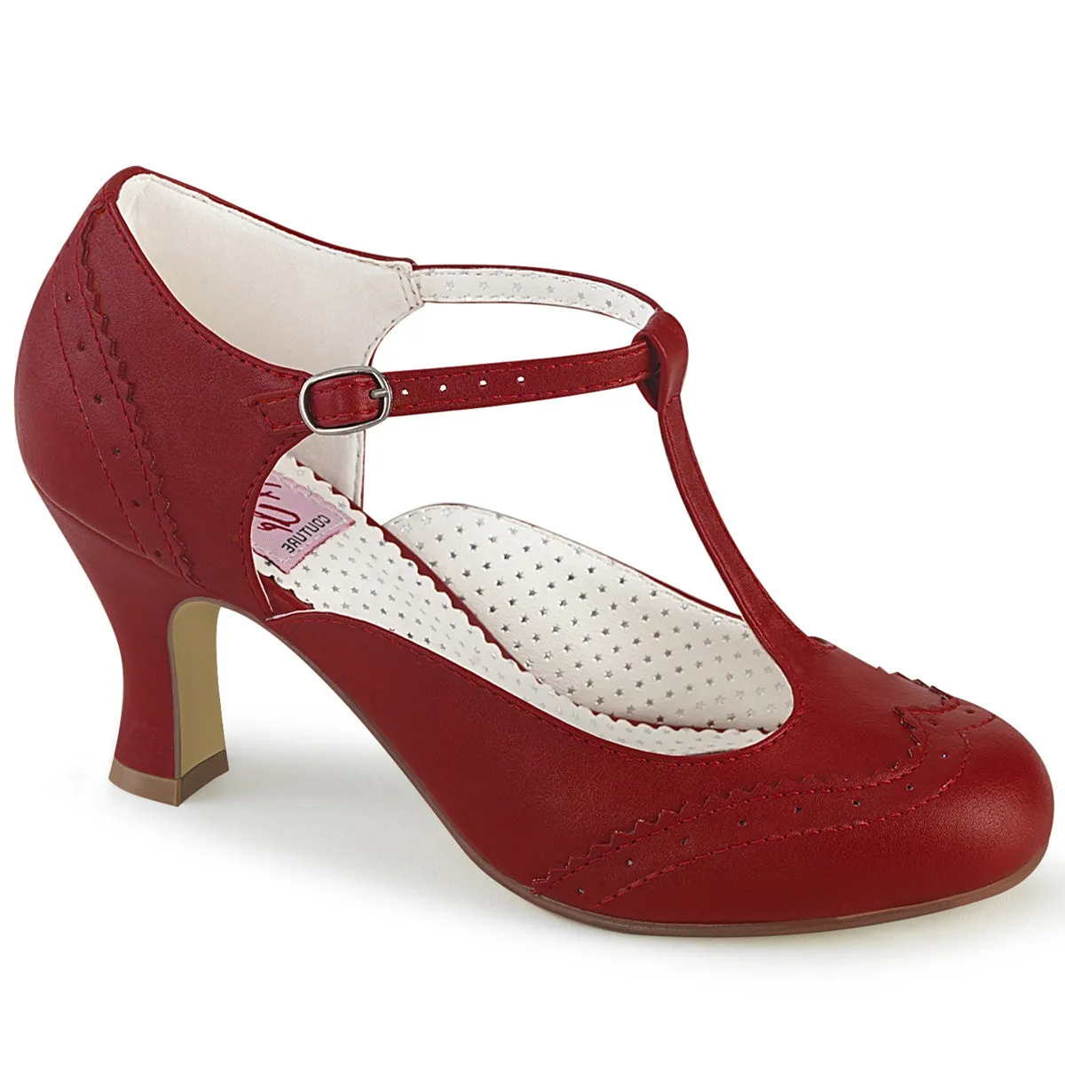 1920's Flapper Heels Red