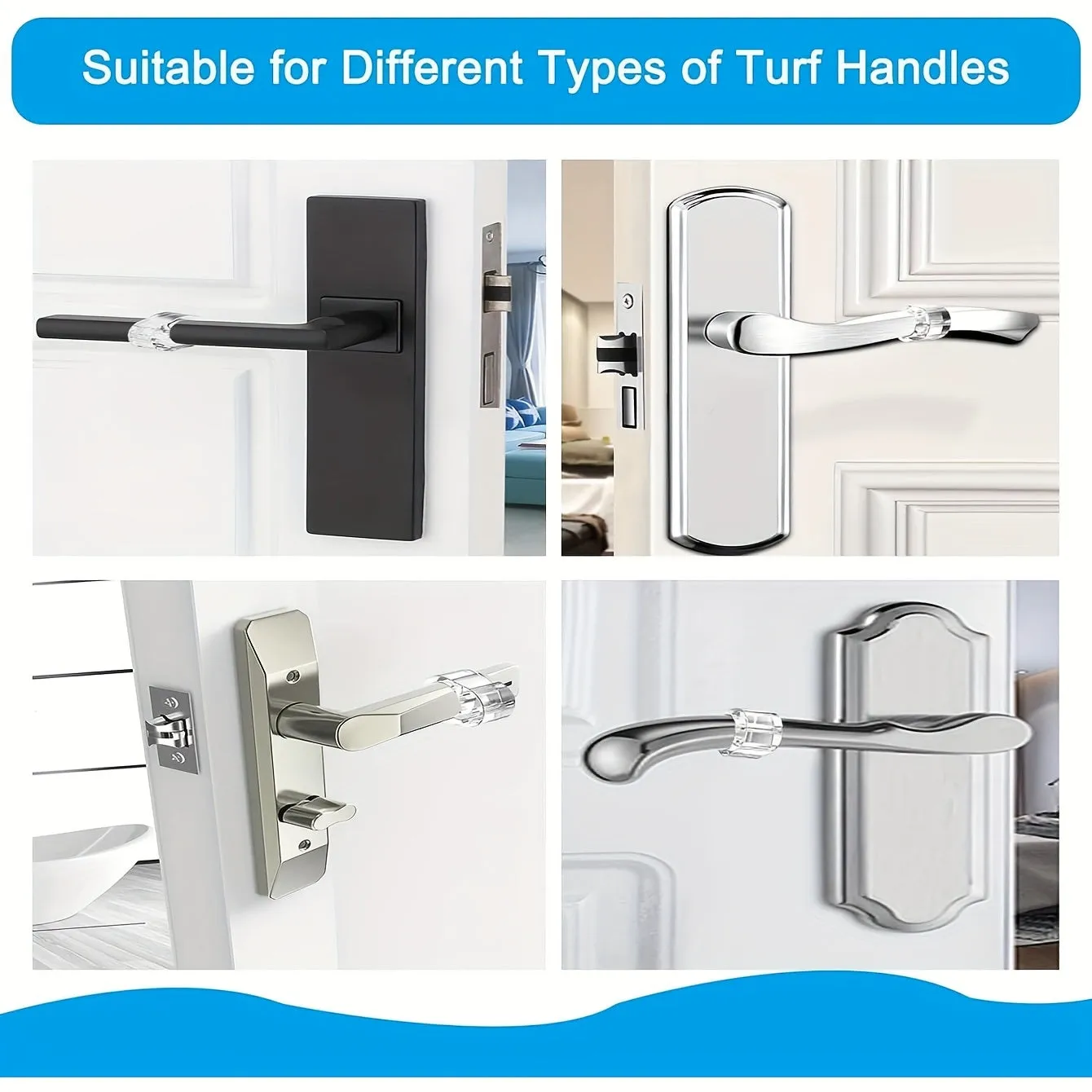 6pcs Anti collision Doorstops Invisible  Silent Home Protection