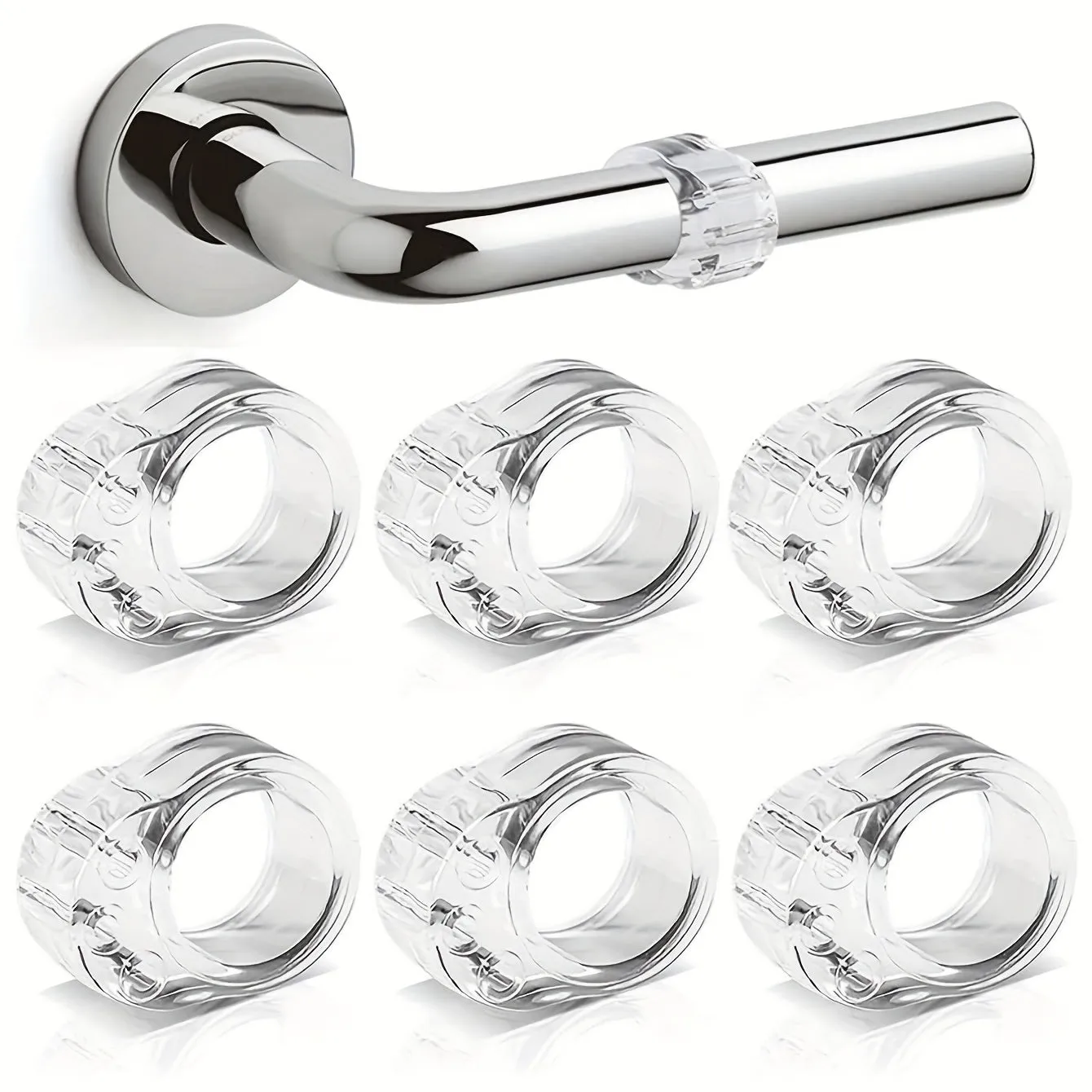 6pcs Anti collision Doorstops Invisible  Silent Home Protection
