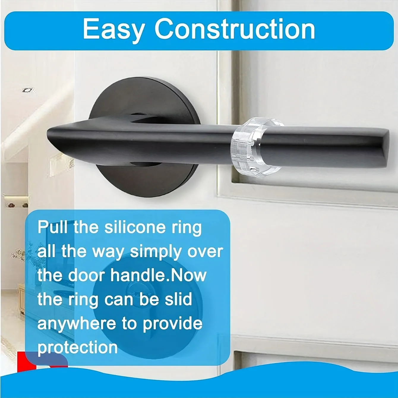 6pcs Anti collision Doorstops Invisible  Silent Home Protection