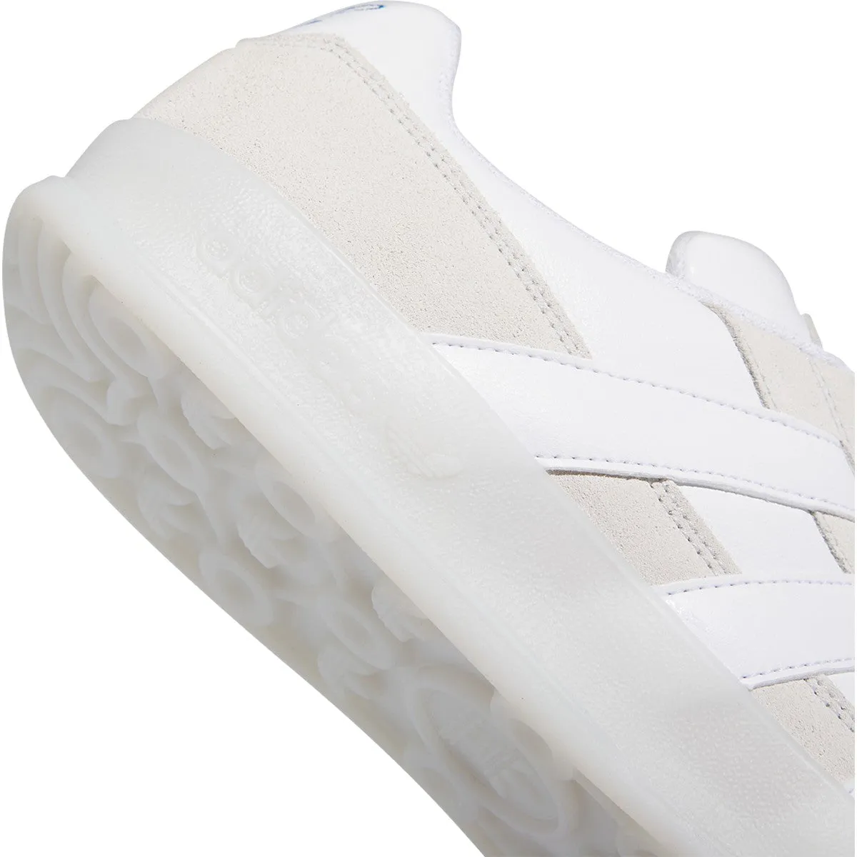 Adidas Aloha Super Skateboard Shoe - Crystal White/White/Bluebird