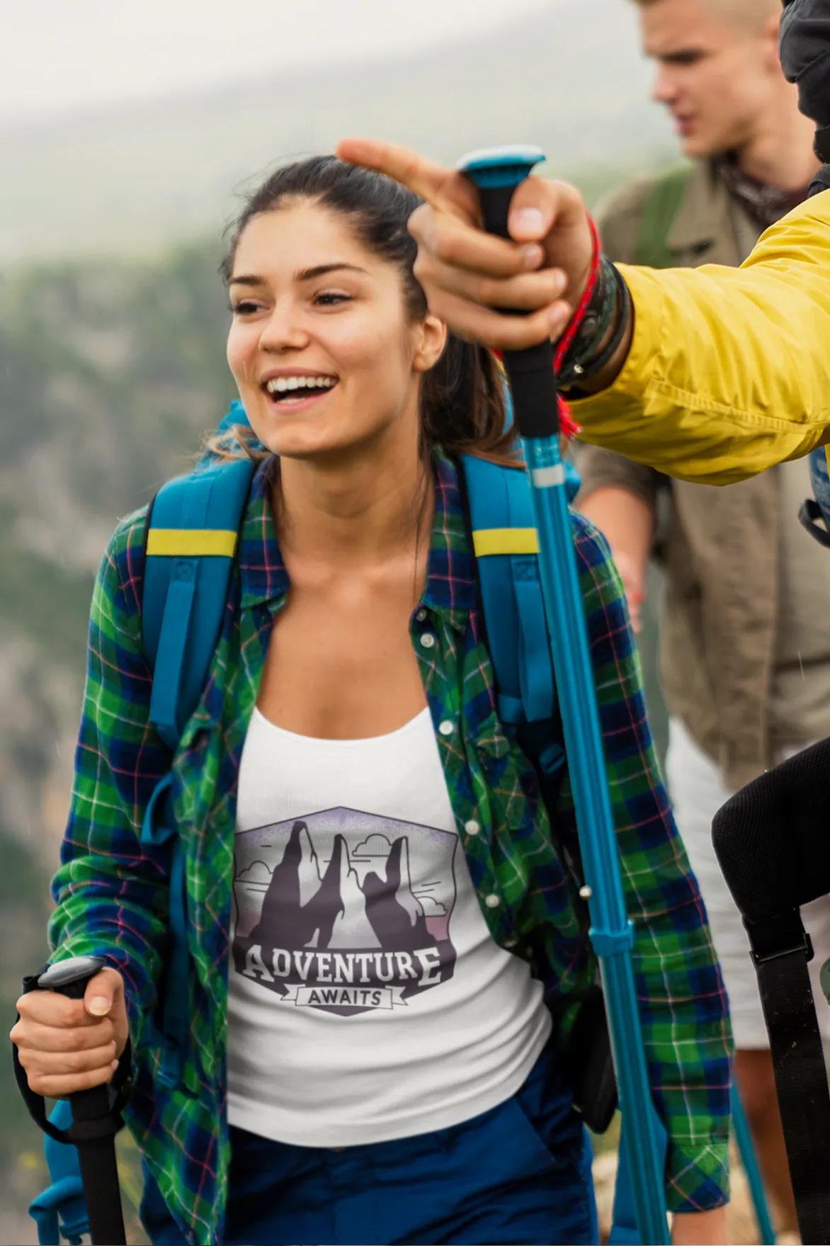 Adventure Awaits Printed Scoop Neck T-shirt for women