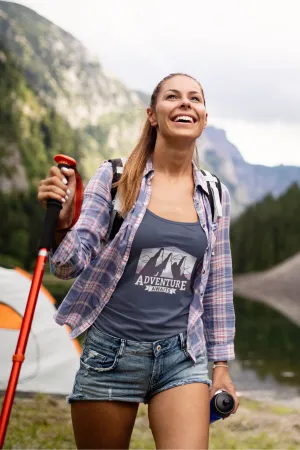 Adventure Awaits Printed Scoop Neck T-shirt for women