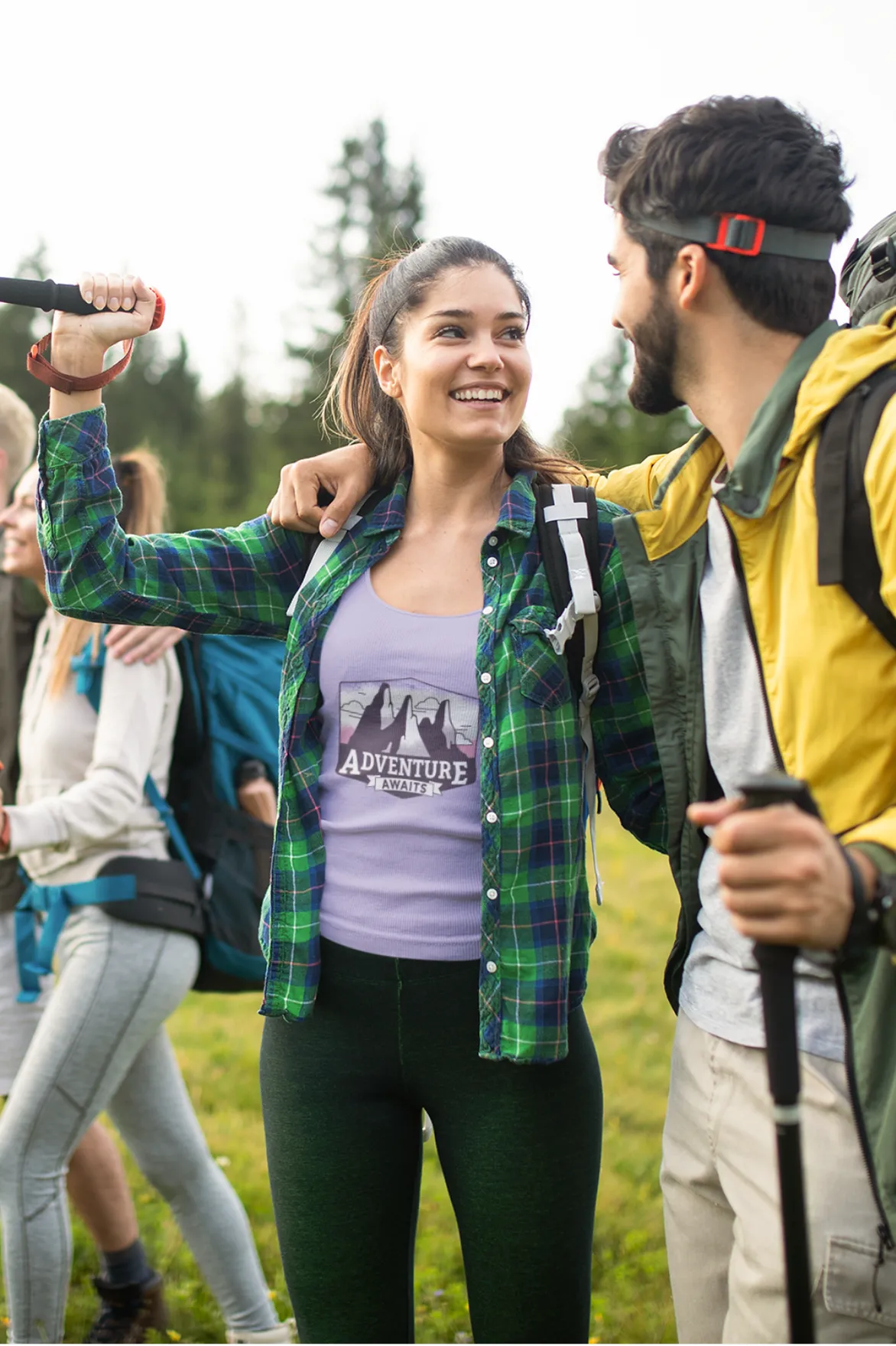 Adventure Awaits Printed Scoop Neck T-shirt for women