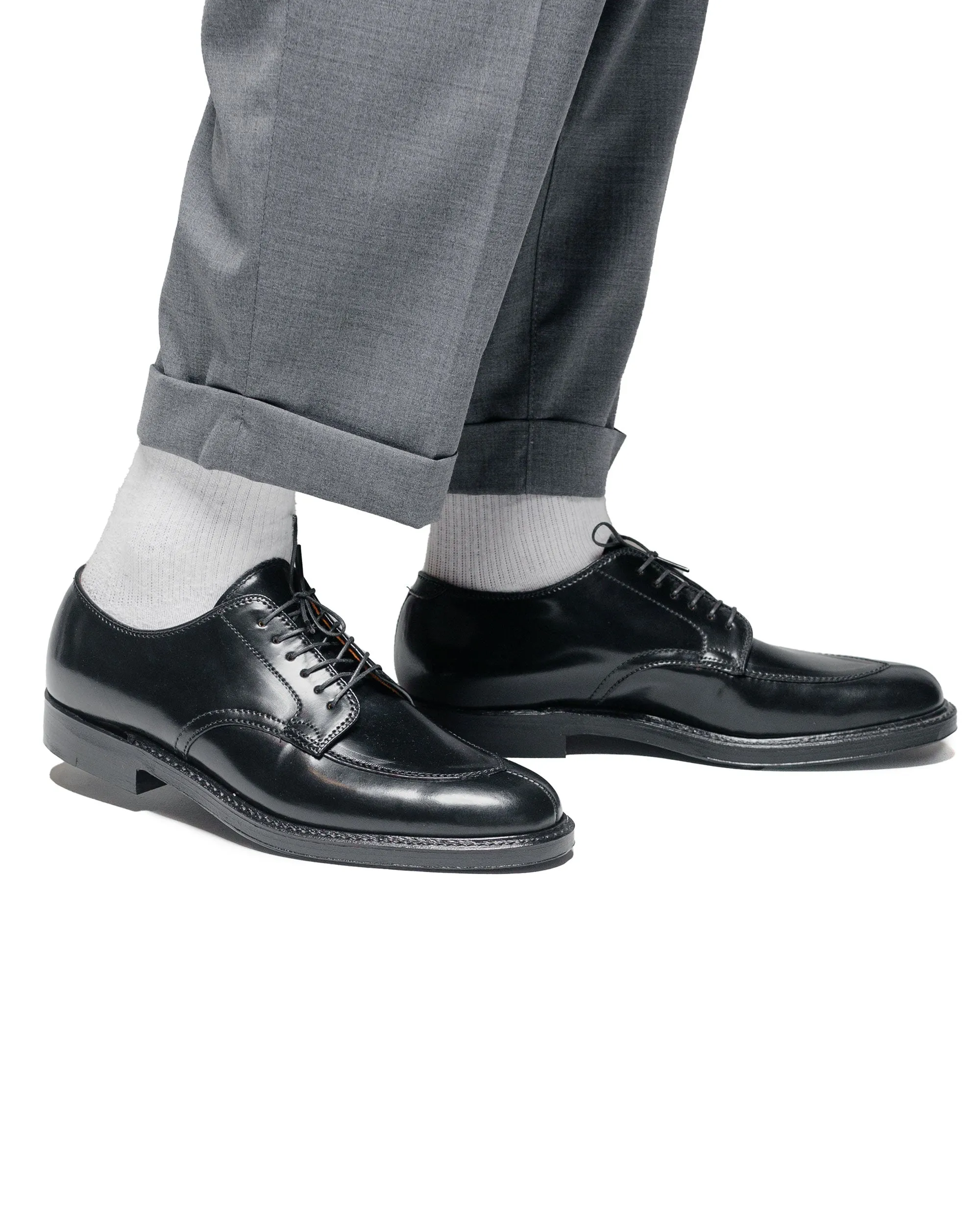 Alden V Tip Blucher Black Shell Cordovan G2601