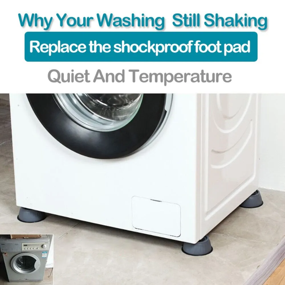 AntiVibration Rubber Pads for Washing MachineFurniture  Set of 4
