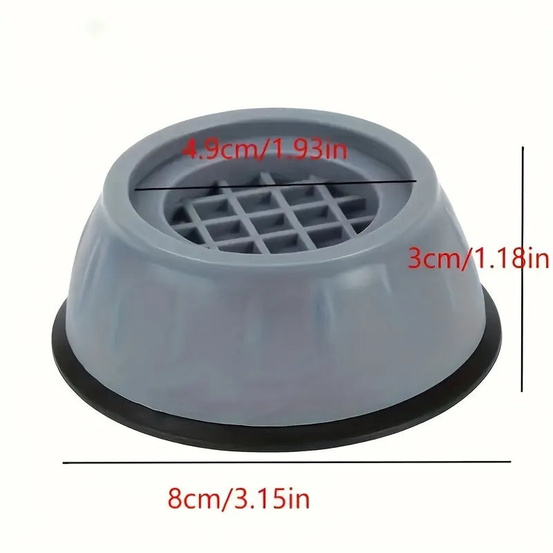 AntiVibration Rubber Pads for Washing MachineFurniture  Set of 4