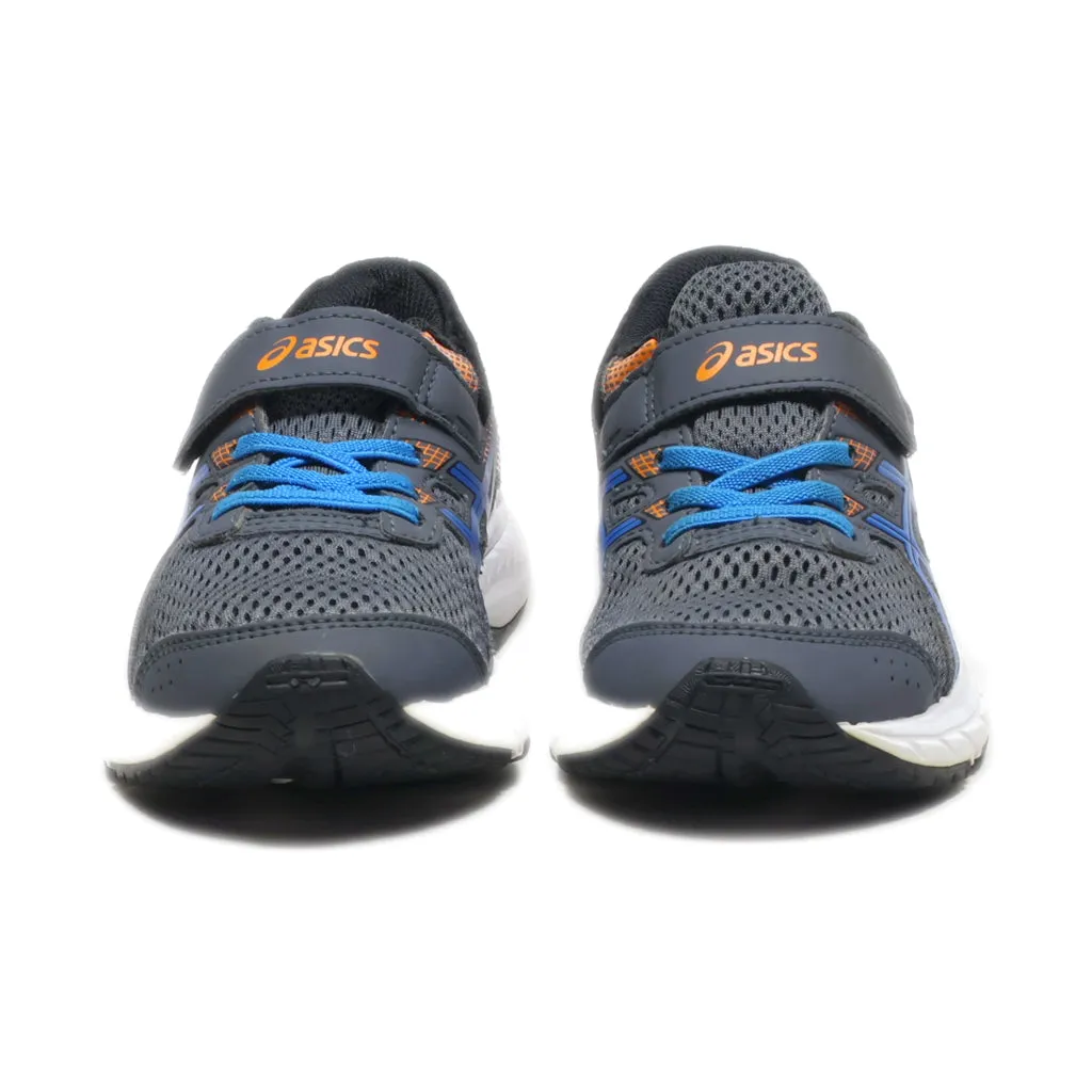 Asics Contend 6 Sport Shoes Leather Grey Colour For Kids