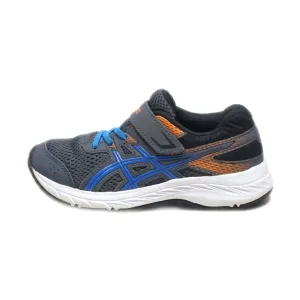 Asics Contend 6 Sport Shoes Leather Grey Colour For Kids