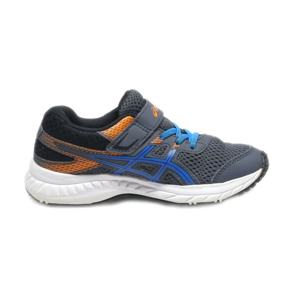 Asics Contend 6 Sport Shoes Leather Grey Colour For Kids