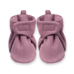 Baby Booties Plum