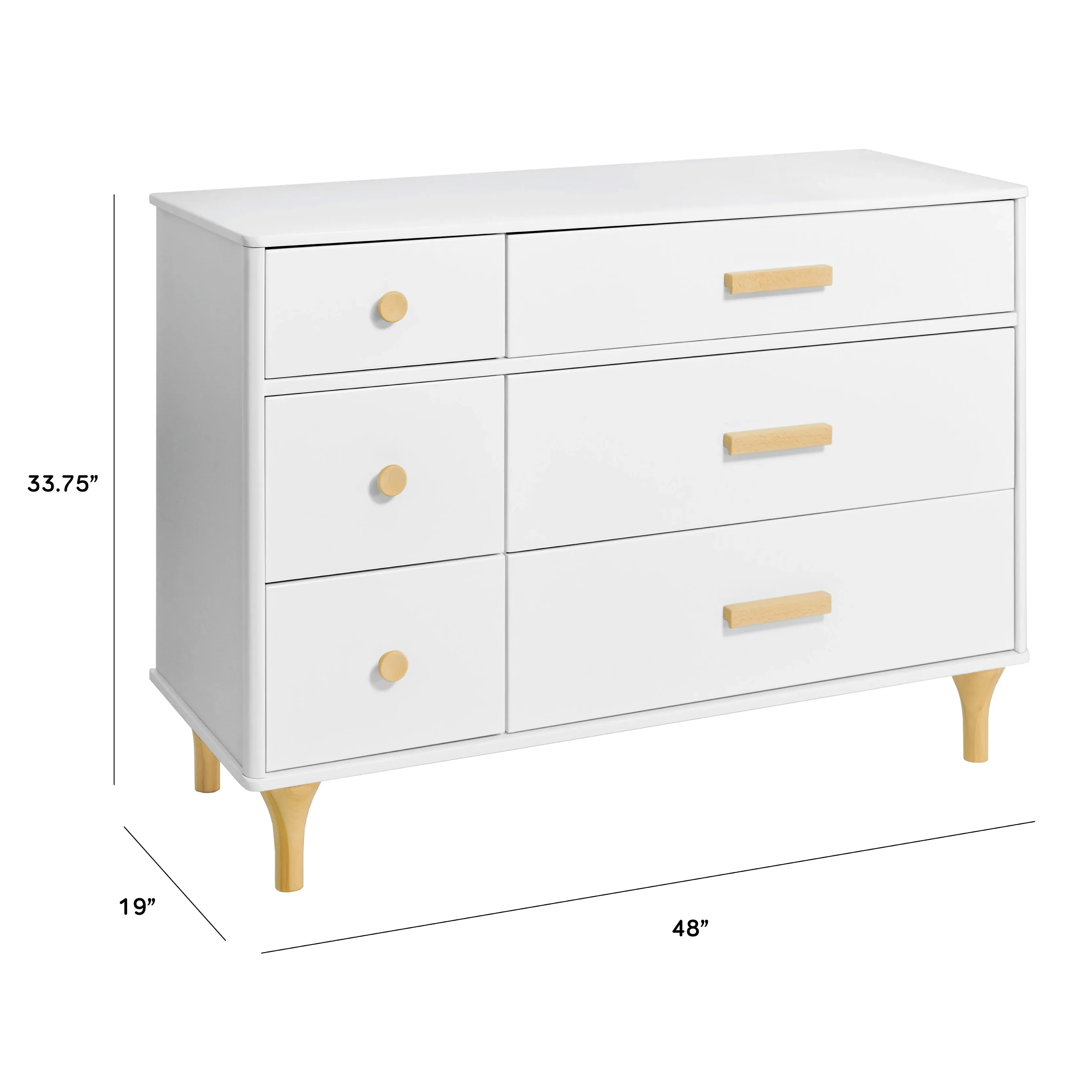 Babyletto - Lolly 6-Drawer Assembled Double Dresser