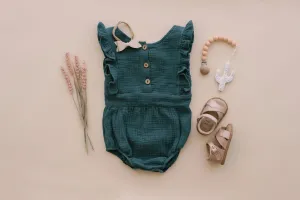 Backless Cotton Romper by Babe Basics