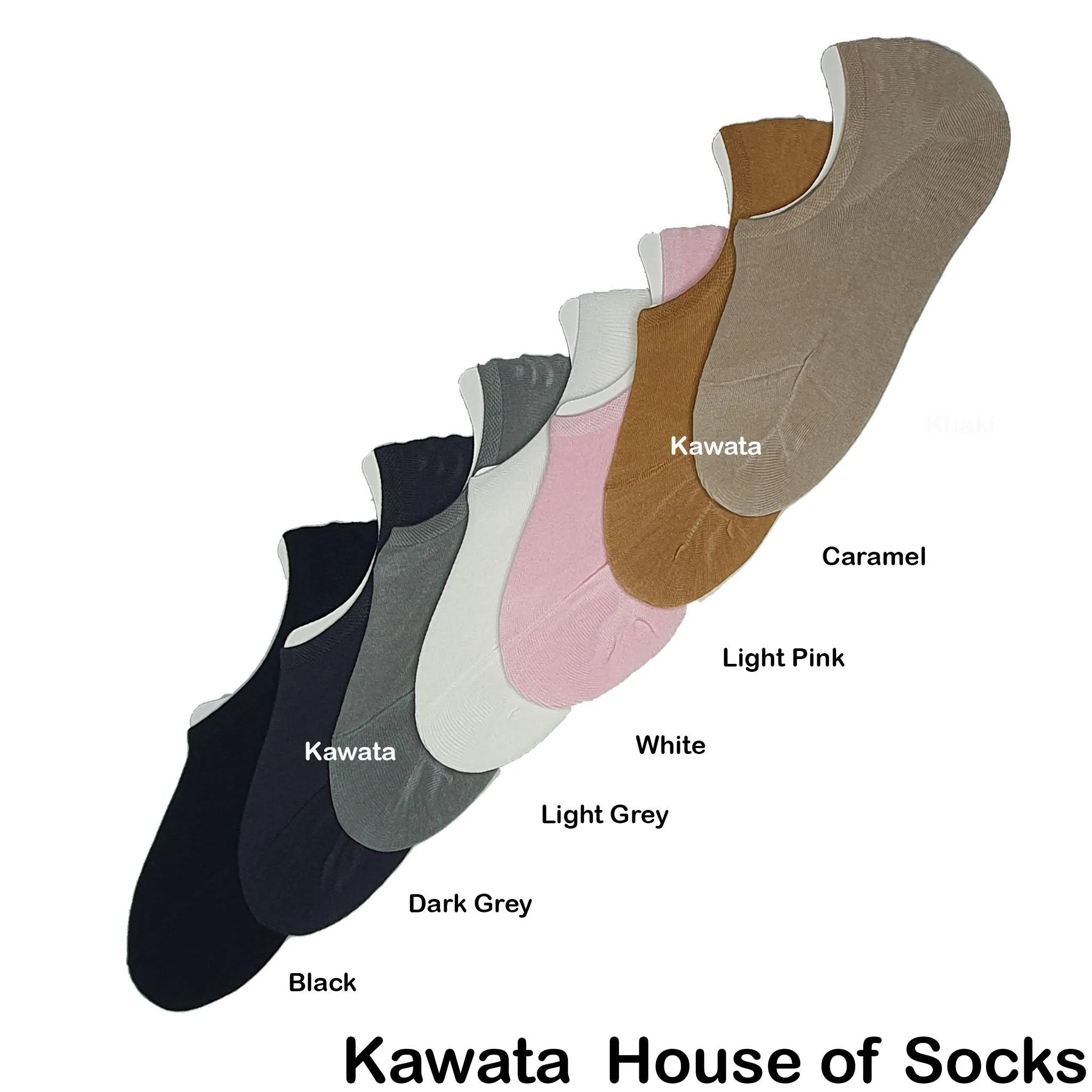 Bamboo Loafer Socks/No-Show Socks with Non-Slip Inner Heel