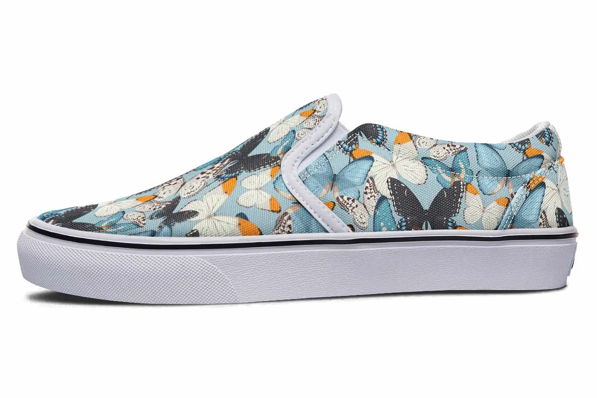 Beautiful Butterfly Pattern Slip-On Shoes
