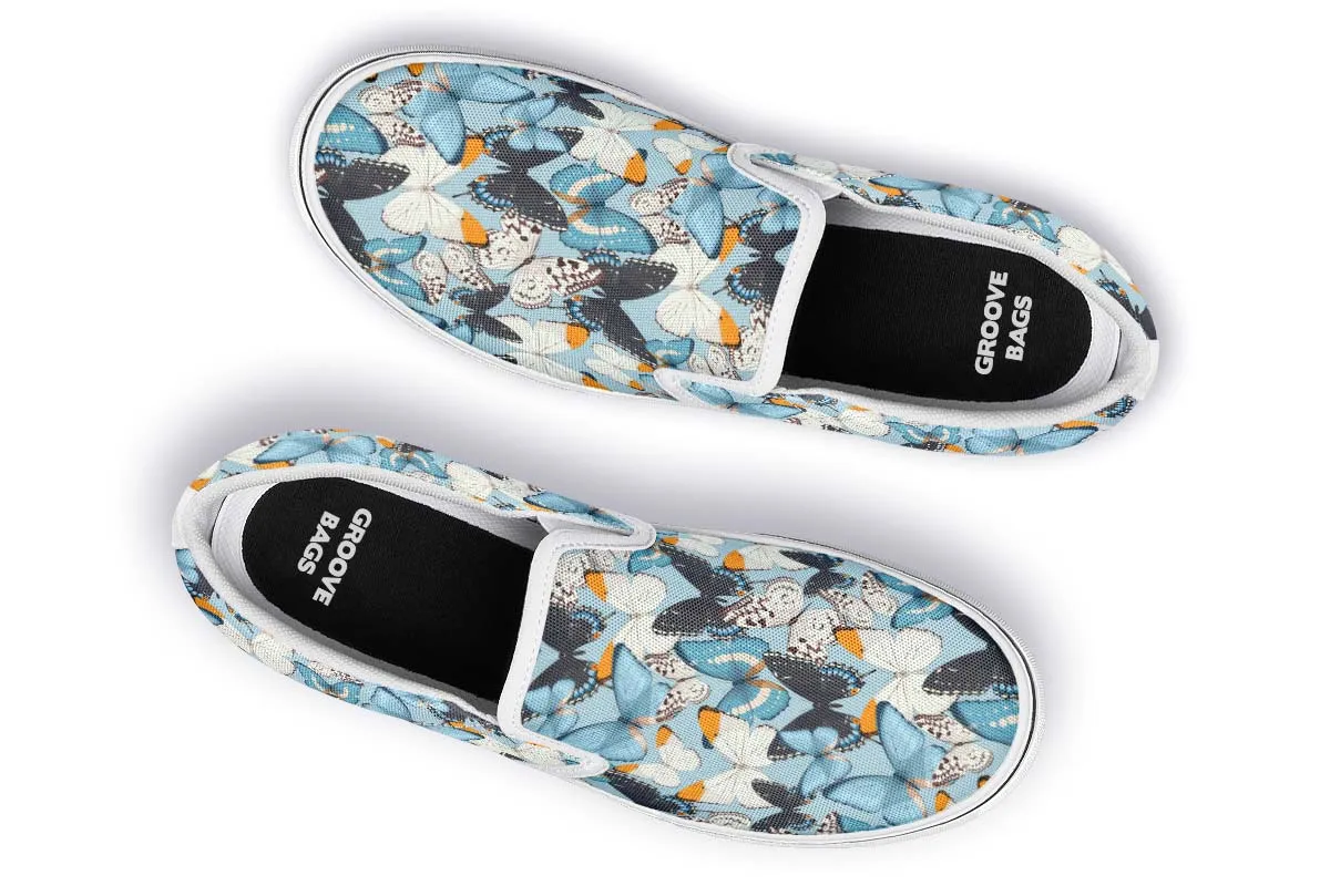 Beautiful Butterfly Pattern Slip-On Shoes