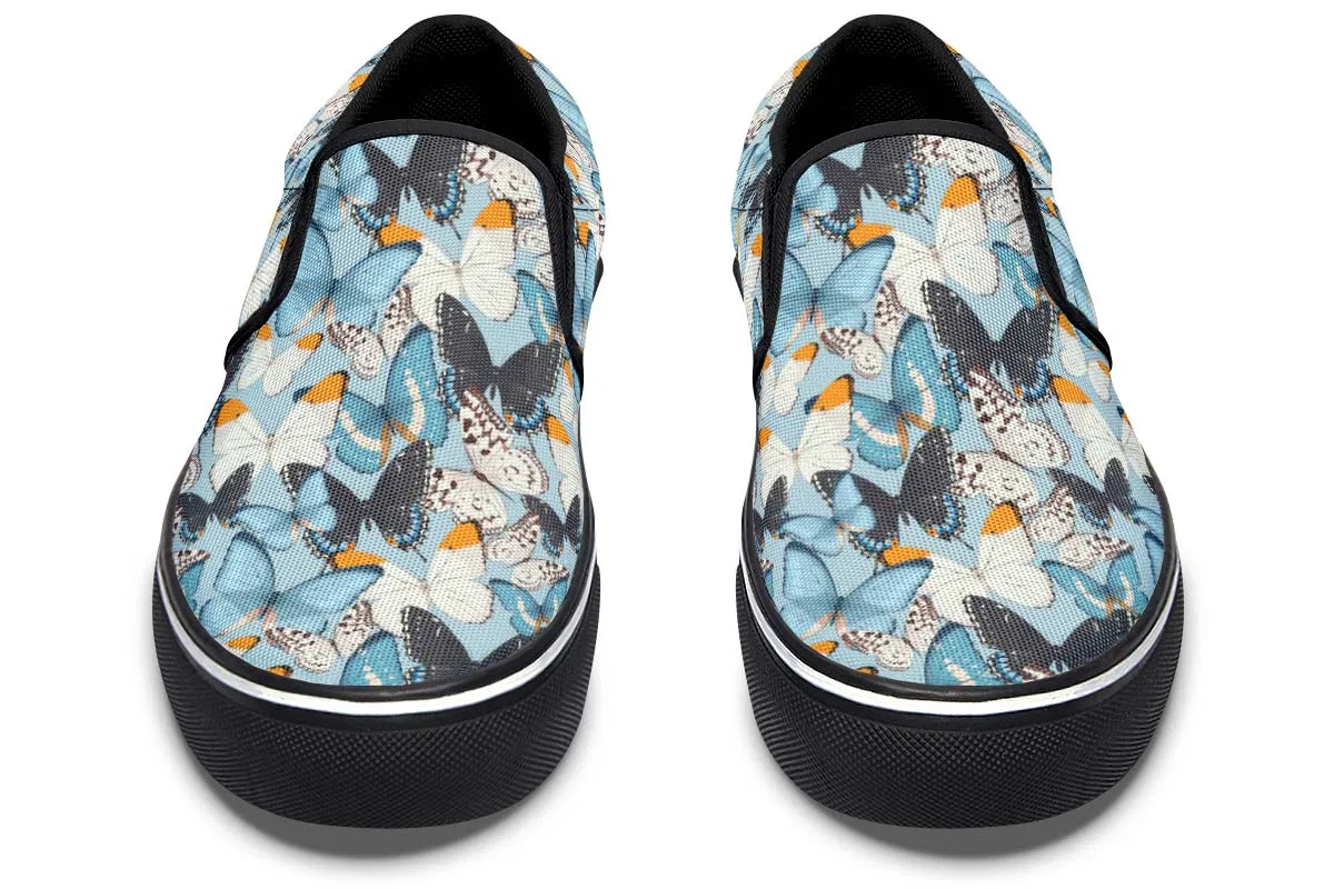 Beautiful Butterfly Pattern Slip-On Shoes