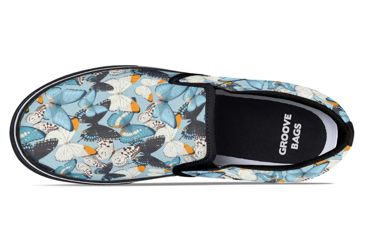 Beautiful Butterfly Pattern Slip-On Shoes
