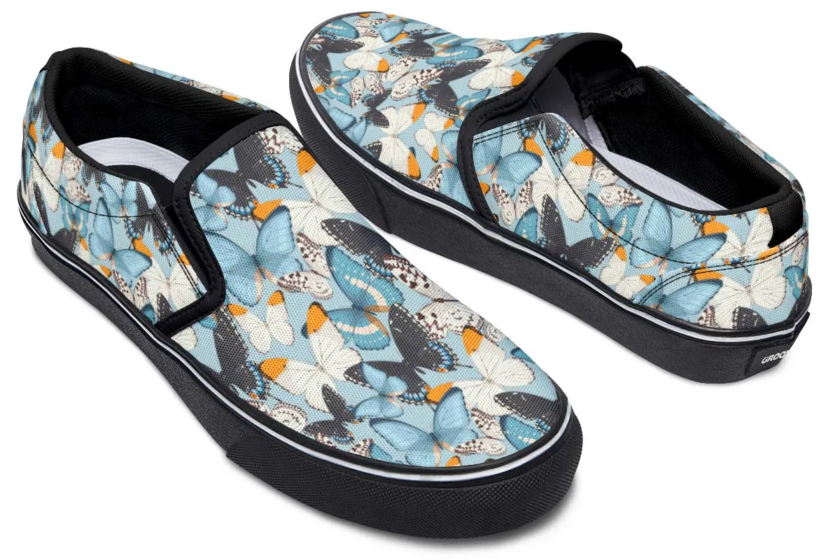 Beautiful Butterfly Pattern Slip-On Shoes