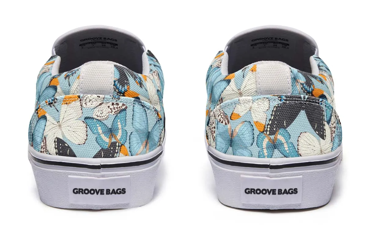 Beautiful Butterfly Pattern Slip-On Shoes