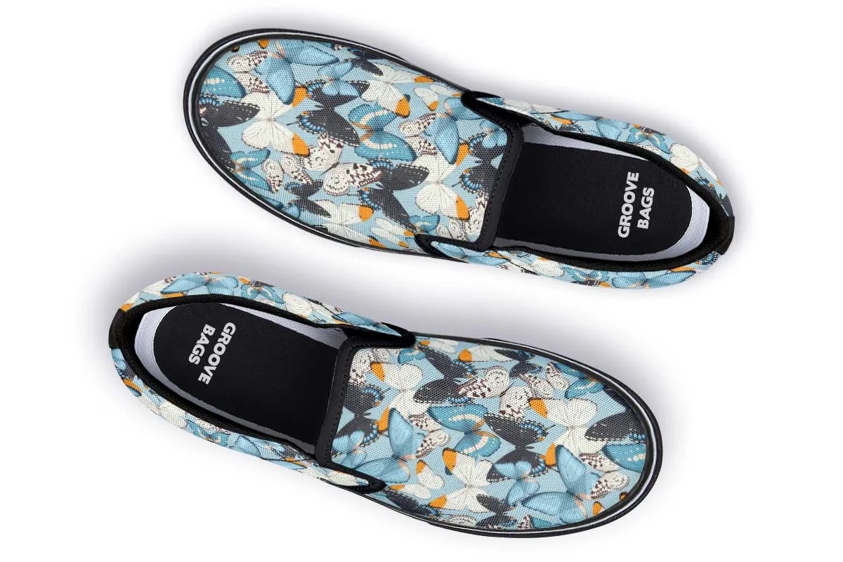 Beautiful Butterfly Pattern Slip-On Shoes