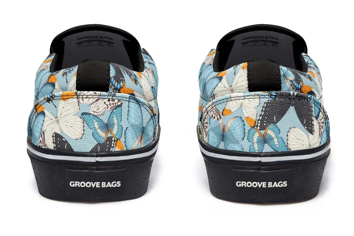 Beautiful Butterfly Pattern Slip-On Shoes