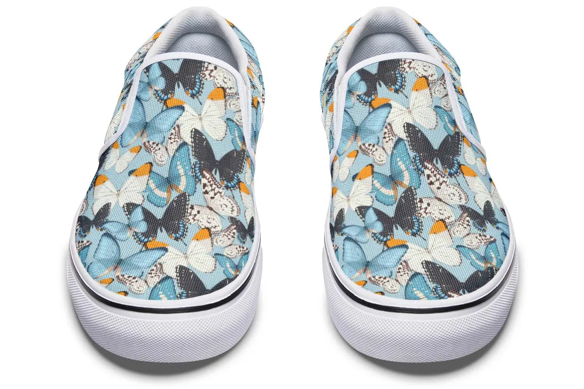 Beautiful Butterfly Pattern Slip-On Shoes