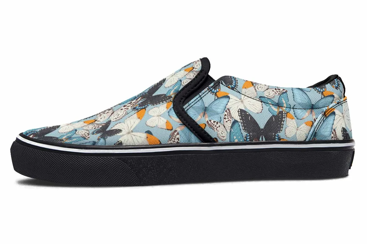 Beautiful Butterfly Pattern Slip-On Shoes