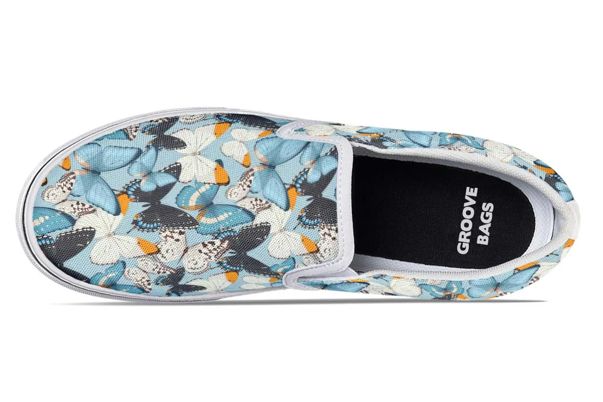 Beautiful Butterfly Pattern Slip-On Shoes
