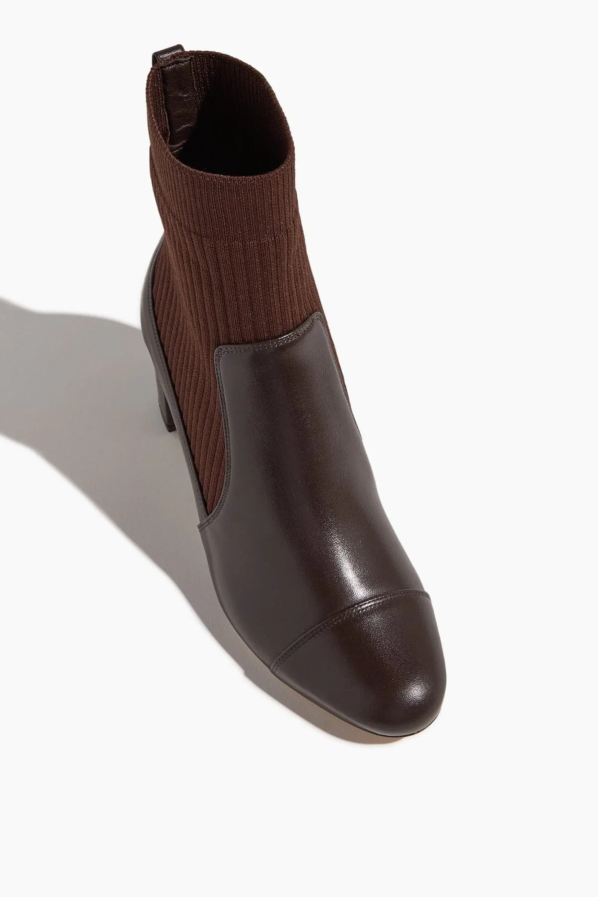 Becky Knit Bootie 60 in Dark Brown