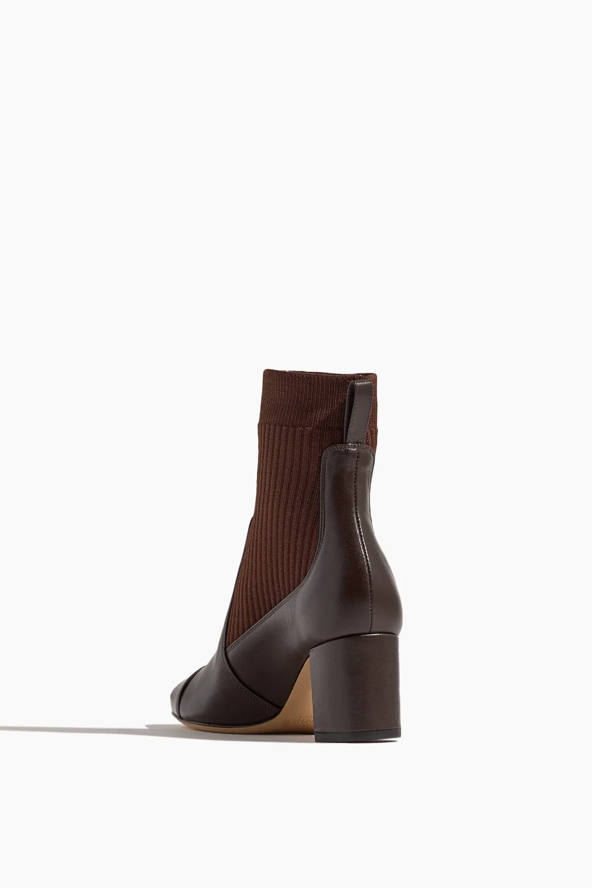 Becky Knit Bootie 60 in Dark Brown