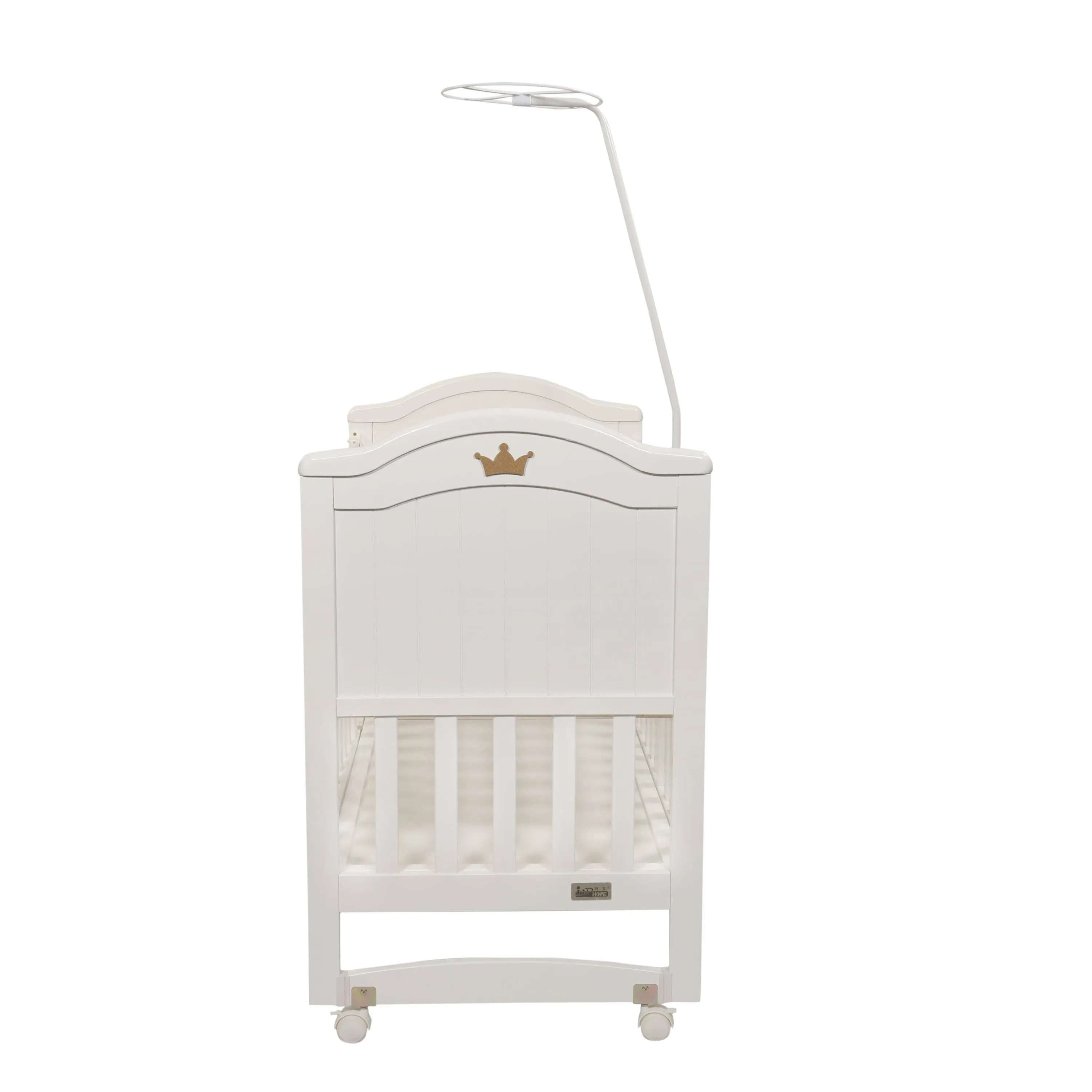 Bella Pine Wood Crib/Cot for Baby's Joy - White