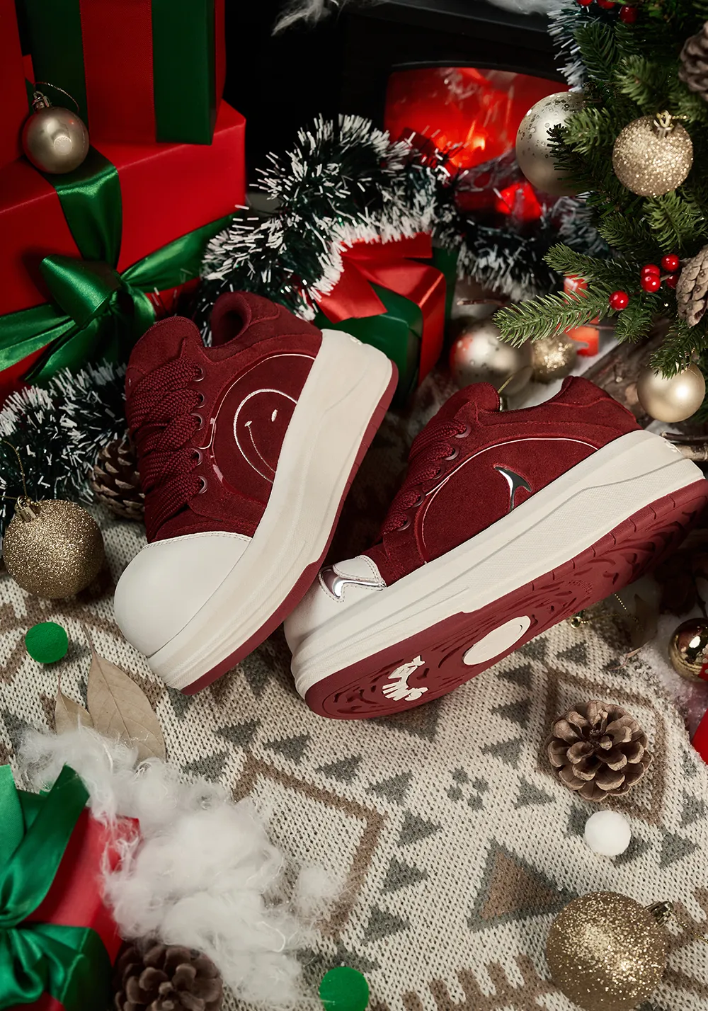 Big Head Shoes Series-Red Velvet