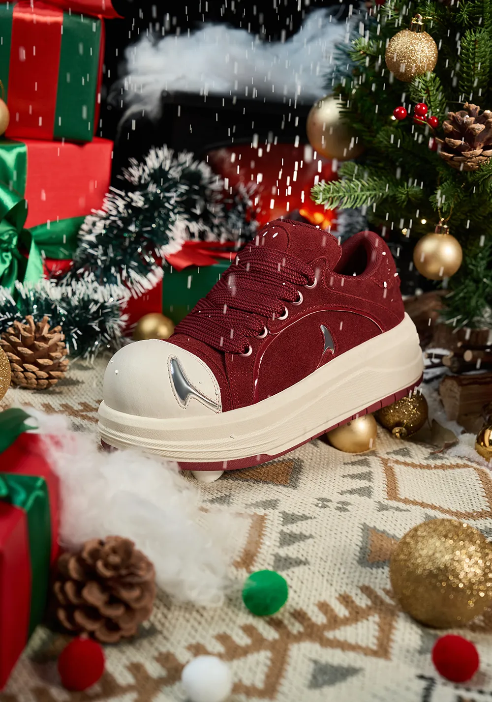 Big Head Shoes Series-Red Velvet