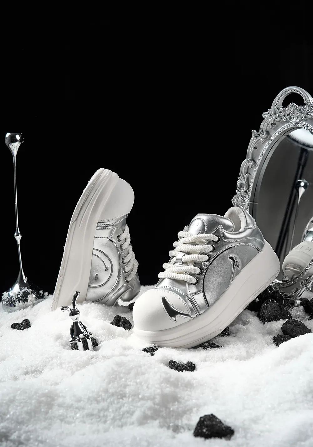 Big Head Shoes Series-Silver