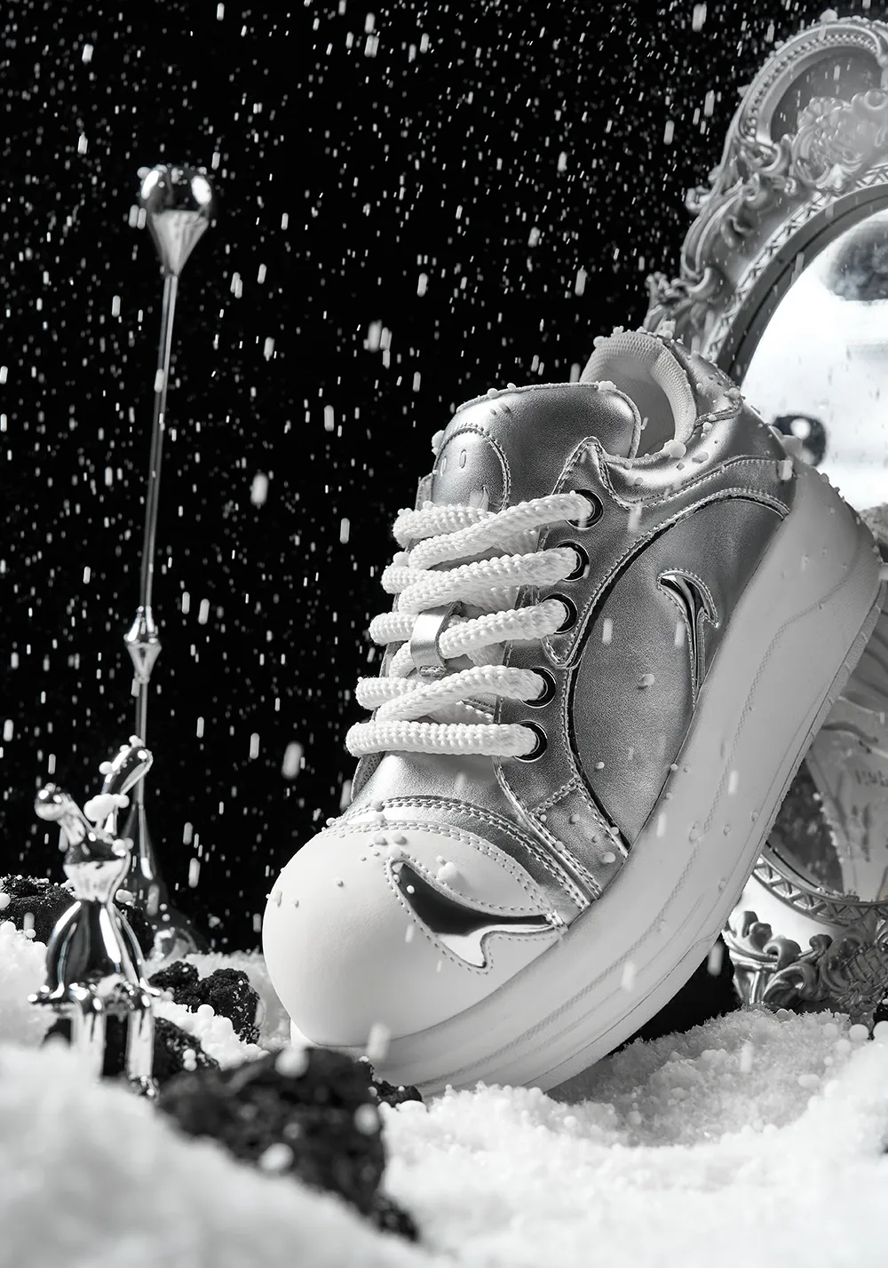 Big Head Shoes Series-Silver