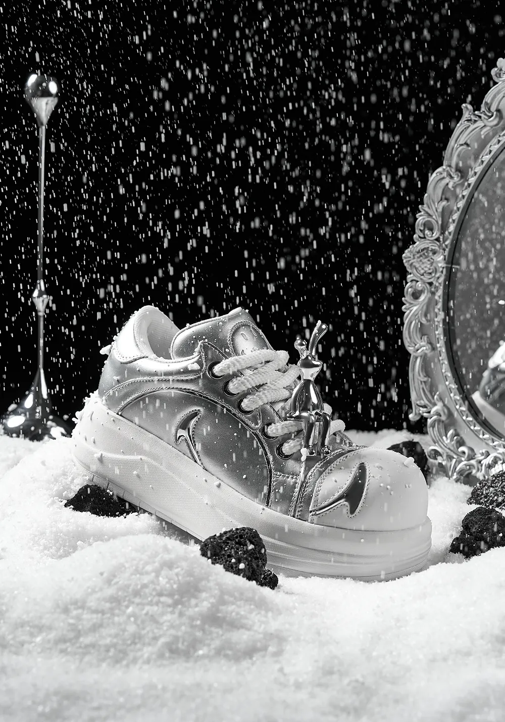 Big Head Shoes Series-Silver