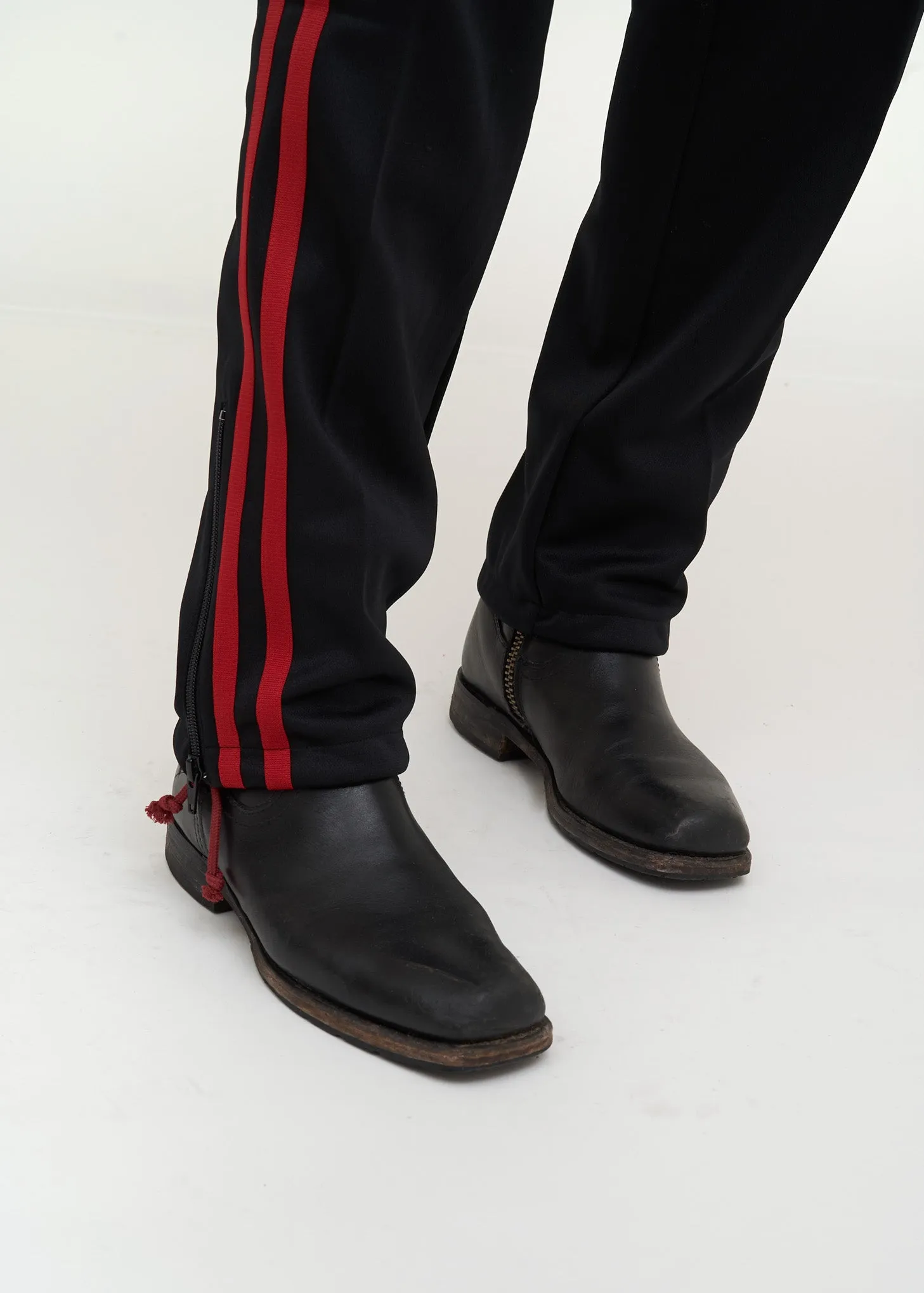 Black Chaos Embroidery Track Pants