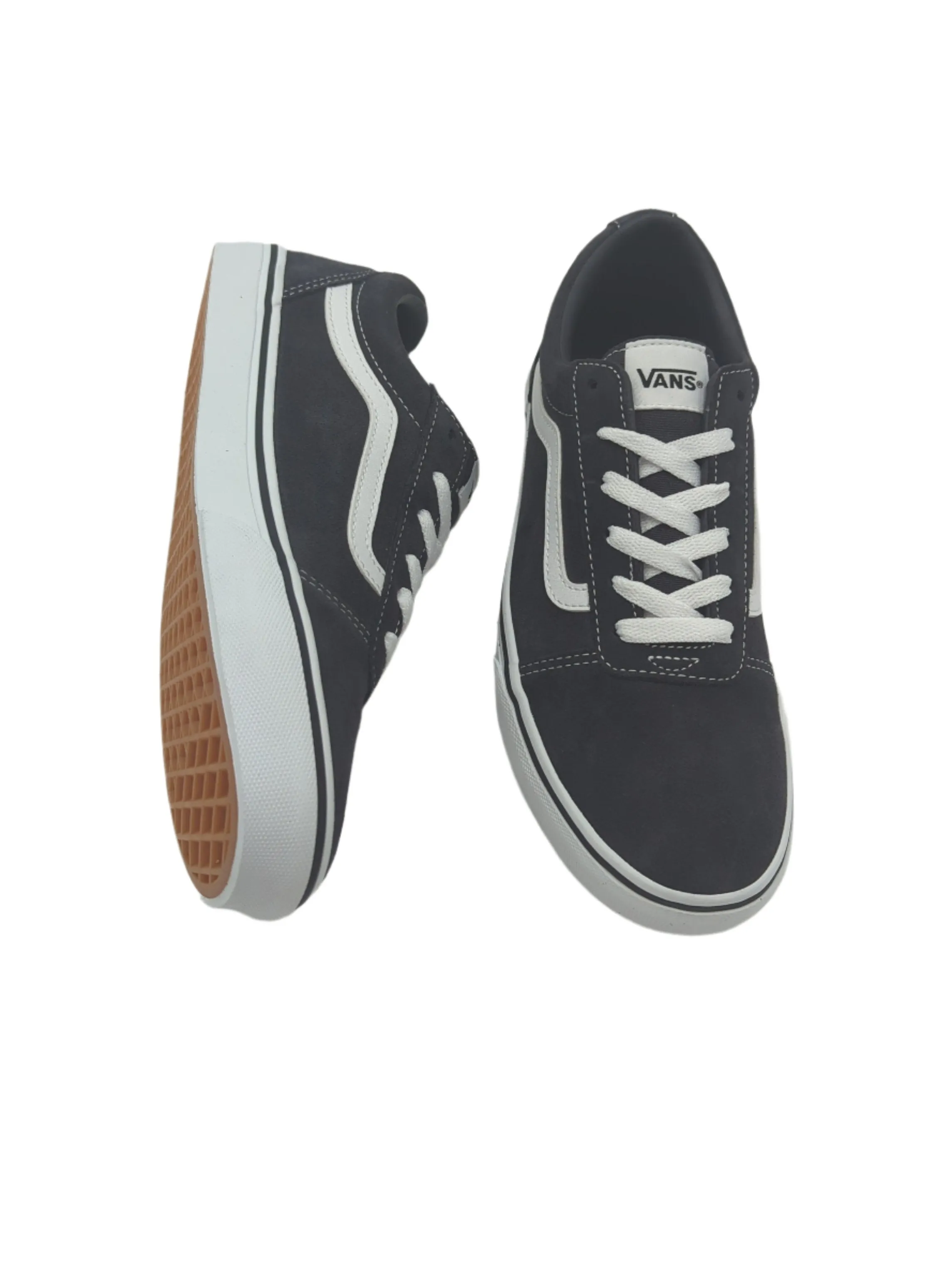 Boys Ward Suede Dark Grey Sneaker