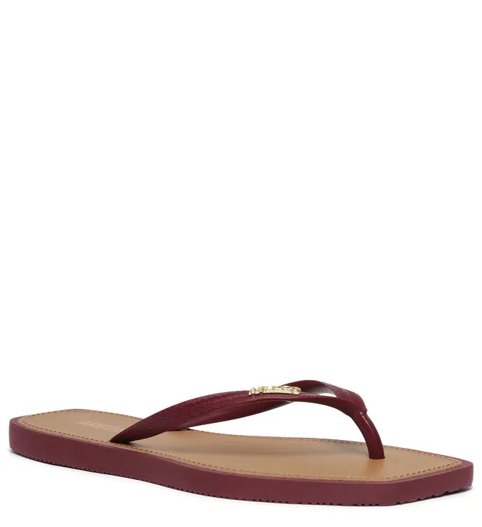 Brizza Square Toe Red Toe Slipper