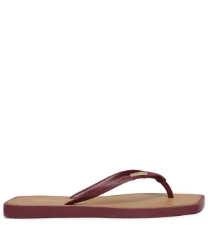Brizza Square Toe Red Toe Slipper