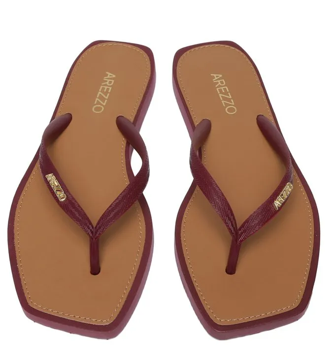 Brizza Square Toe Red Toe Slipper