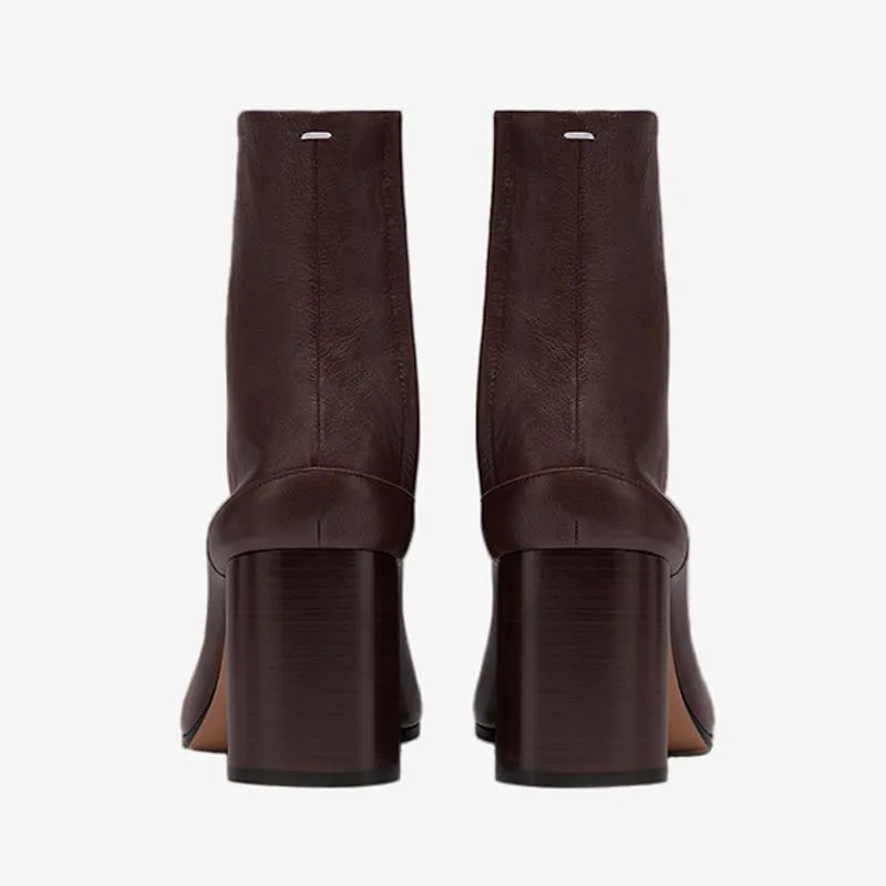 Brown Split-Toe Boots Women's