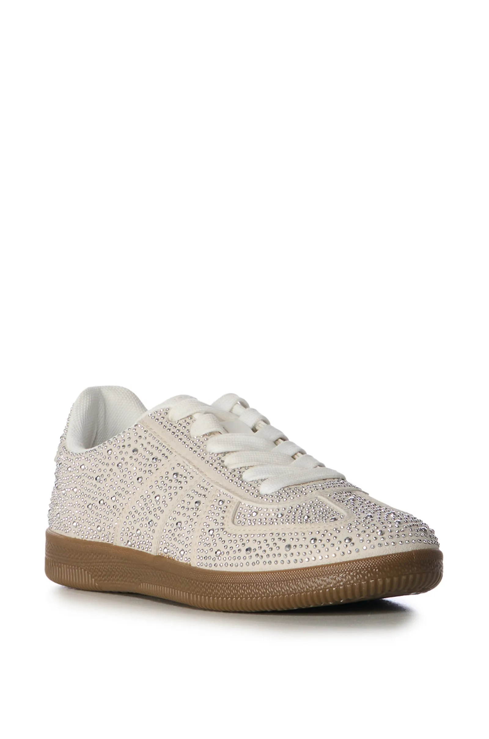 BRYAR-SILVER RHINESTONE SNEAKER