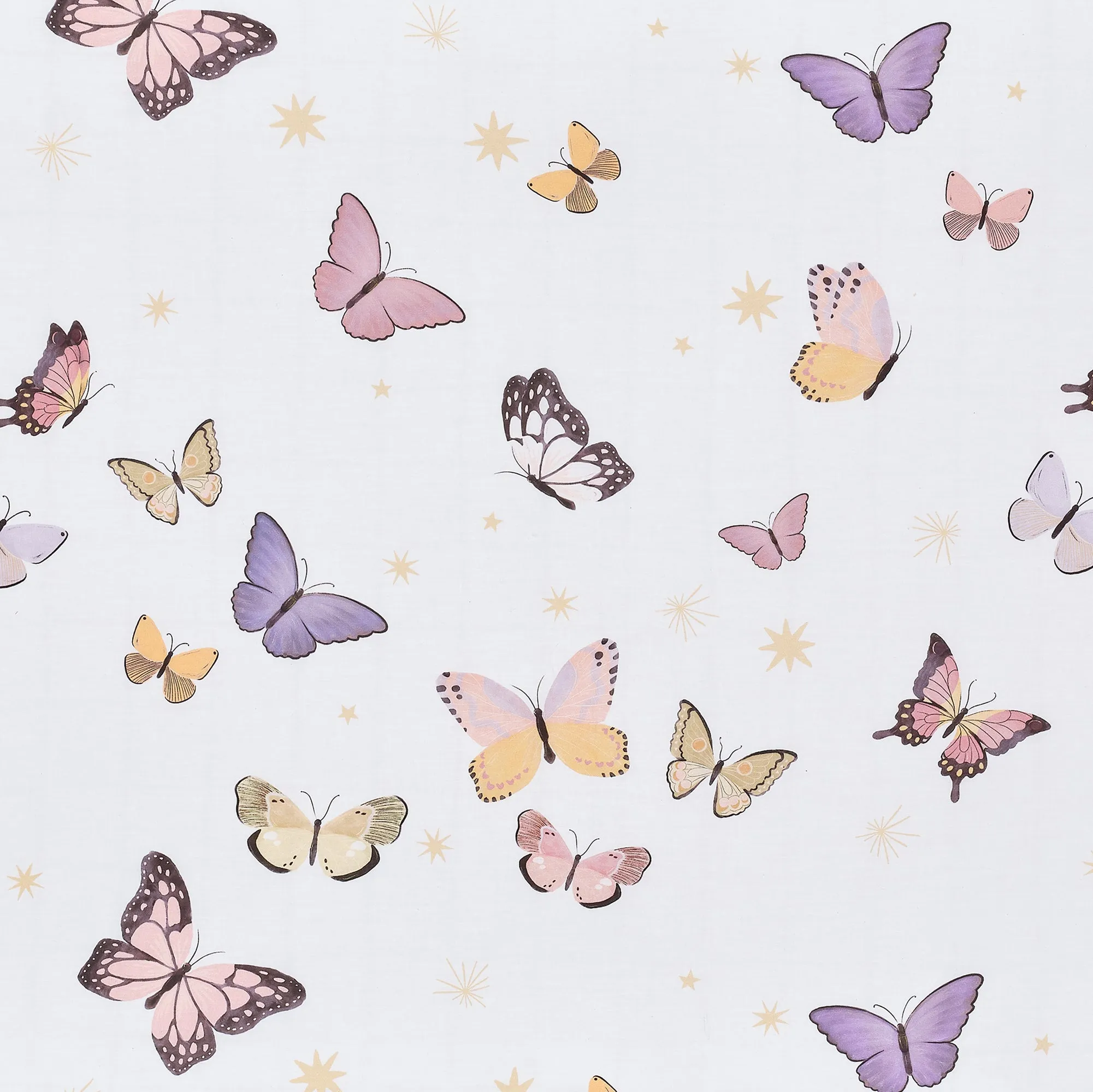 Butterfly Dreams Cotton Fitted Crib Sheet
