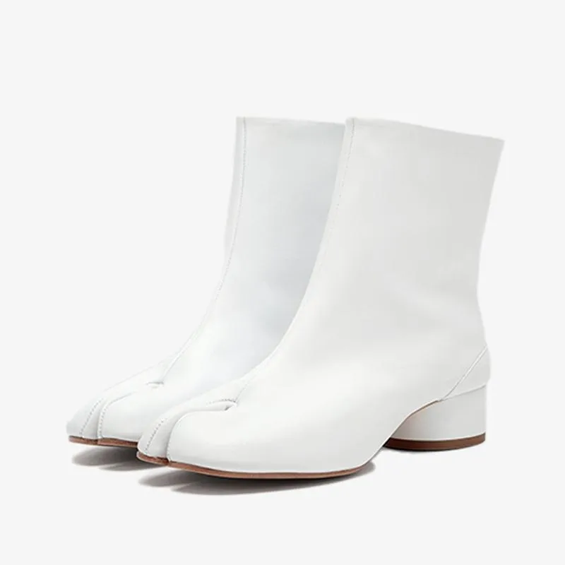 Calf Leather  Boots 30mm Heel Women's