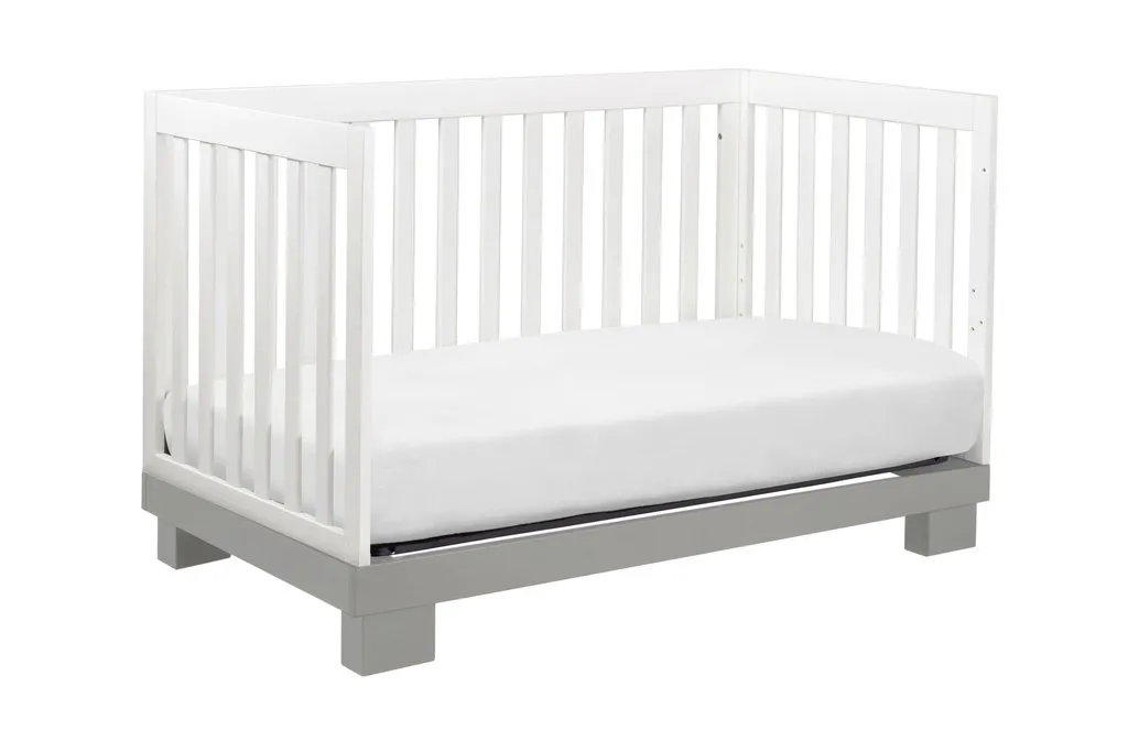 Caspian 4-1 Convertible Crib | White   Grey