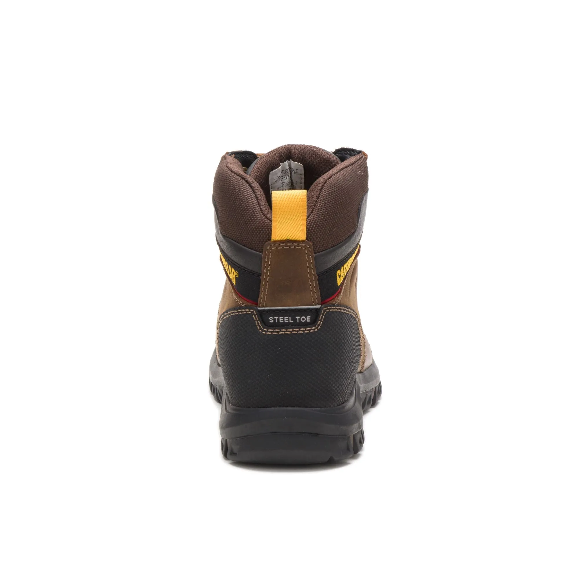 'Caterpillar' Men's 6" Wellspring WP, Met Guard, EH, Steel Toe - Brown / Black