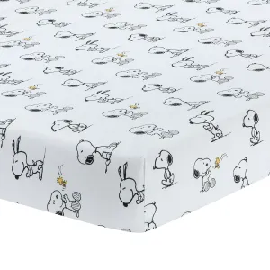 Classic Snoopy Fitted Crib Sheet