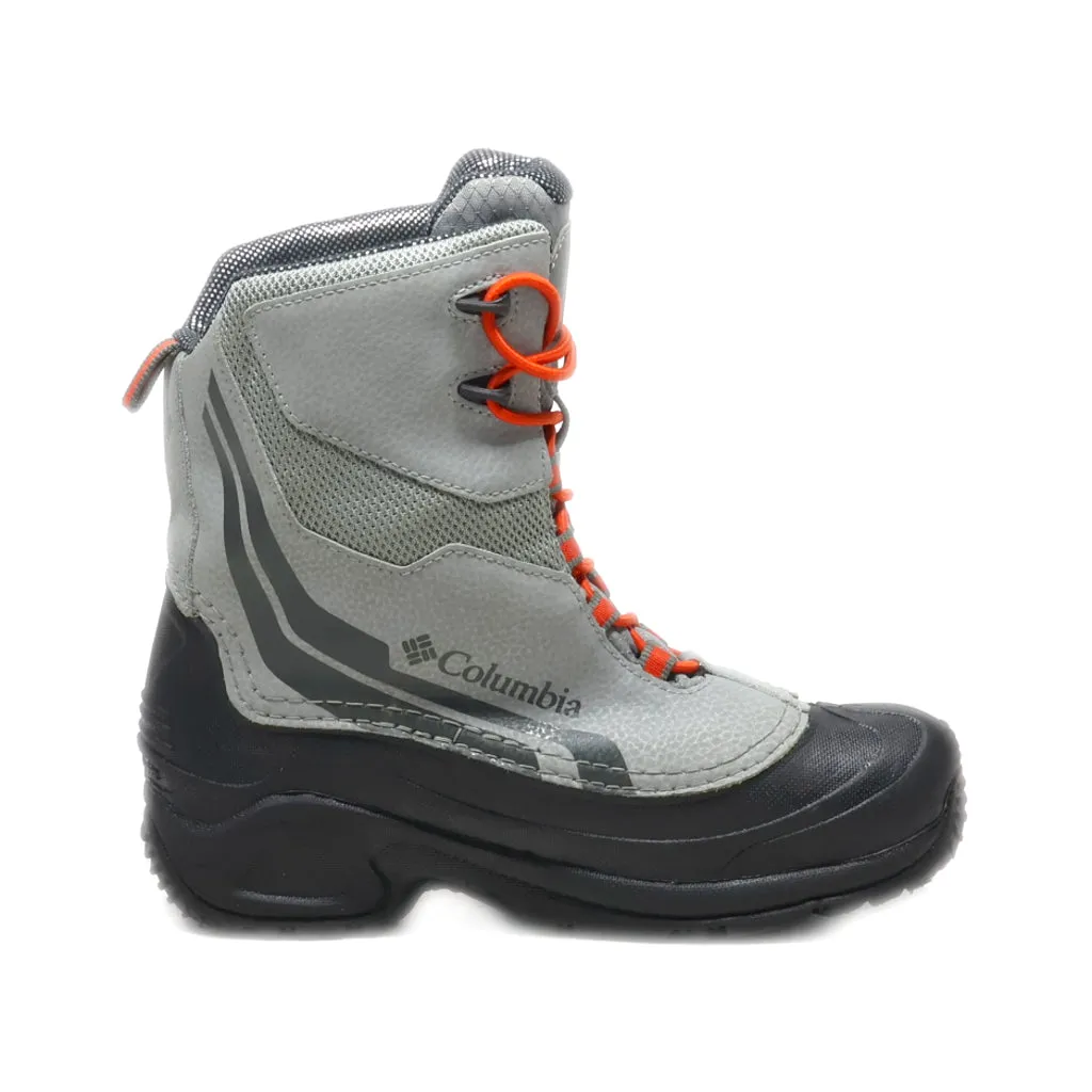 Columbia High Boots Leather Grey Colour For Kids
